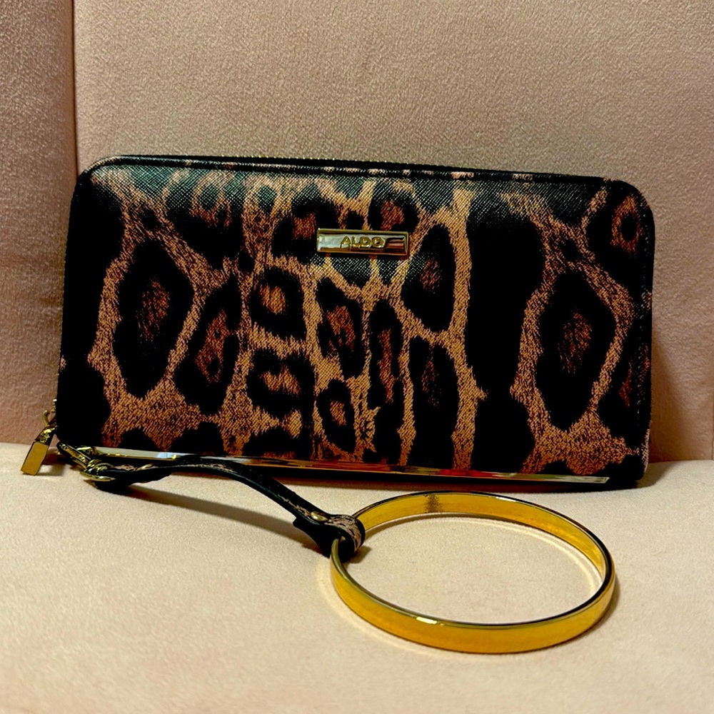 Bangle Clutch by Aldo Leopard Print